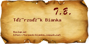 Törzsök Bianka névjegykártya